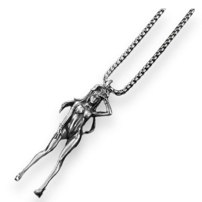 Sexy Vrouwen Ketting met Exclusieve Vrouwelijke Hanger - Verleidelijke Accessoire voor Elegante Stijl