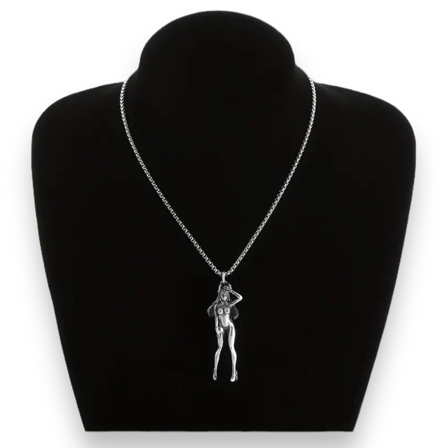 Sexy Women Necklace with Exclusive Feminine Pendant - Seductive Accessory for Elegant Style