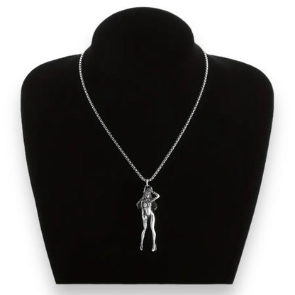 Sexy Vrouwen Ketting met Exclusieve Vrouwelijke Hanger - Verleidelijke Accessoire voor Elegante Stijl