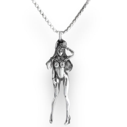 Sexy Women Necklace with Exclusive Feminine Pendant - Seductive Accessory for Elegant Style