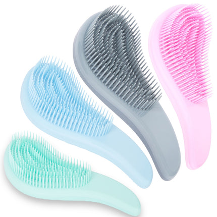 Hair Comb Specially For Tangles 4 Colors 1 Piece