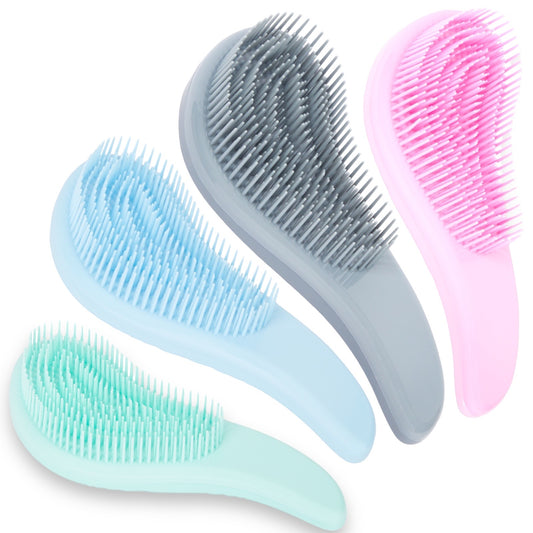 Hair Comb Specially For Tangles 4 Colors 1 Piece