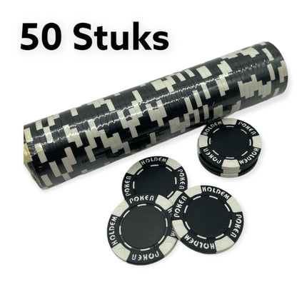 Poker Fiches 50 Stuks 6 Kleuren