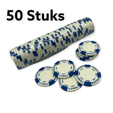 Poker Fiches 50 Stuks 6 Kleuren