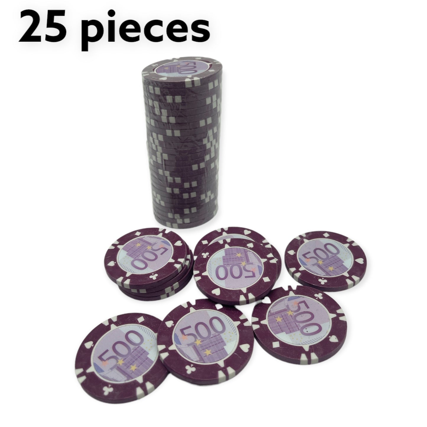 Verbeter Je Pokeravonden Met Deze Set Van Pokerfiches In 6 Verschillende Modellen 25 Stuks