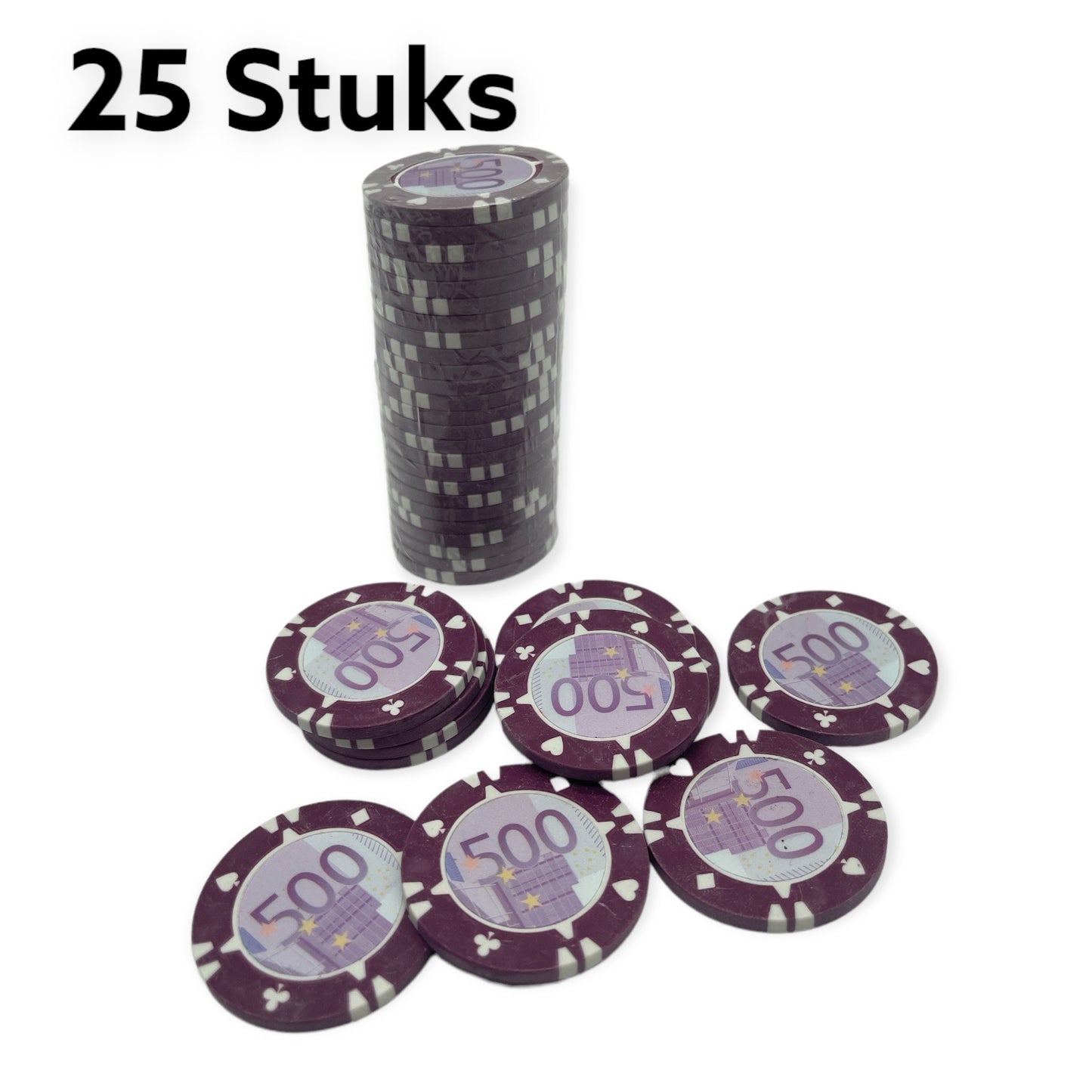Verbeter Je Pokeravonden Met Deze Set Van Pokerfiches In 6 Verschillende Modellen 25 Stuks
