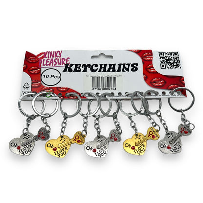 Keychain 'Eternally Together' - Key and Heart - 2 Models 