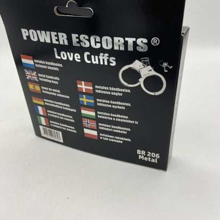 Power Escort Metal Hand cuffs - Love Cuffs - BR206 Metal