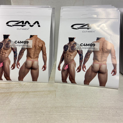 CUT4MEN - C4M09 - LoopString Pouch Men Underwear - Neon Coral - 2 Sizes - 1 Piece