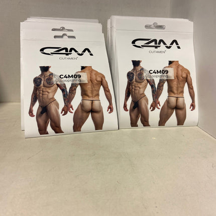 CUT4MEN - C4M09 - LoopString Pouch Men Underwear - Black - 2 Sizes - 1 Piece