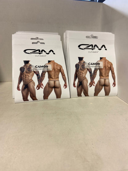 CUT4MEN - C4M09 - LoopString Pouch Men Underwear - Black - 2 Sizes - 1 Piece