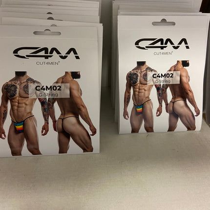 CUT4MEN - C4M02 - G String Men Underwear - 16 Pieces - 4 Color - 4 Sizes - 1 Piece