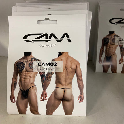 CUT4MEN - C4M02 - G String Men Underwear - 16 Pieces - 4 Color - 4 Sizes - 1 Piece