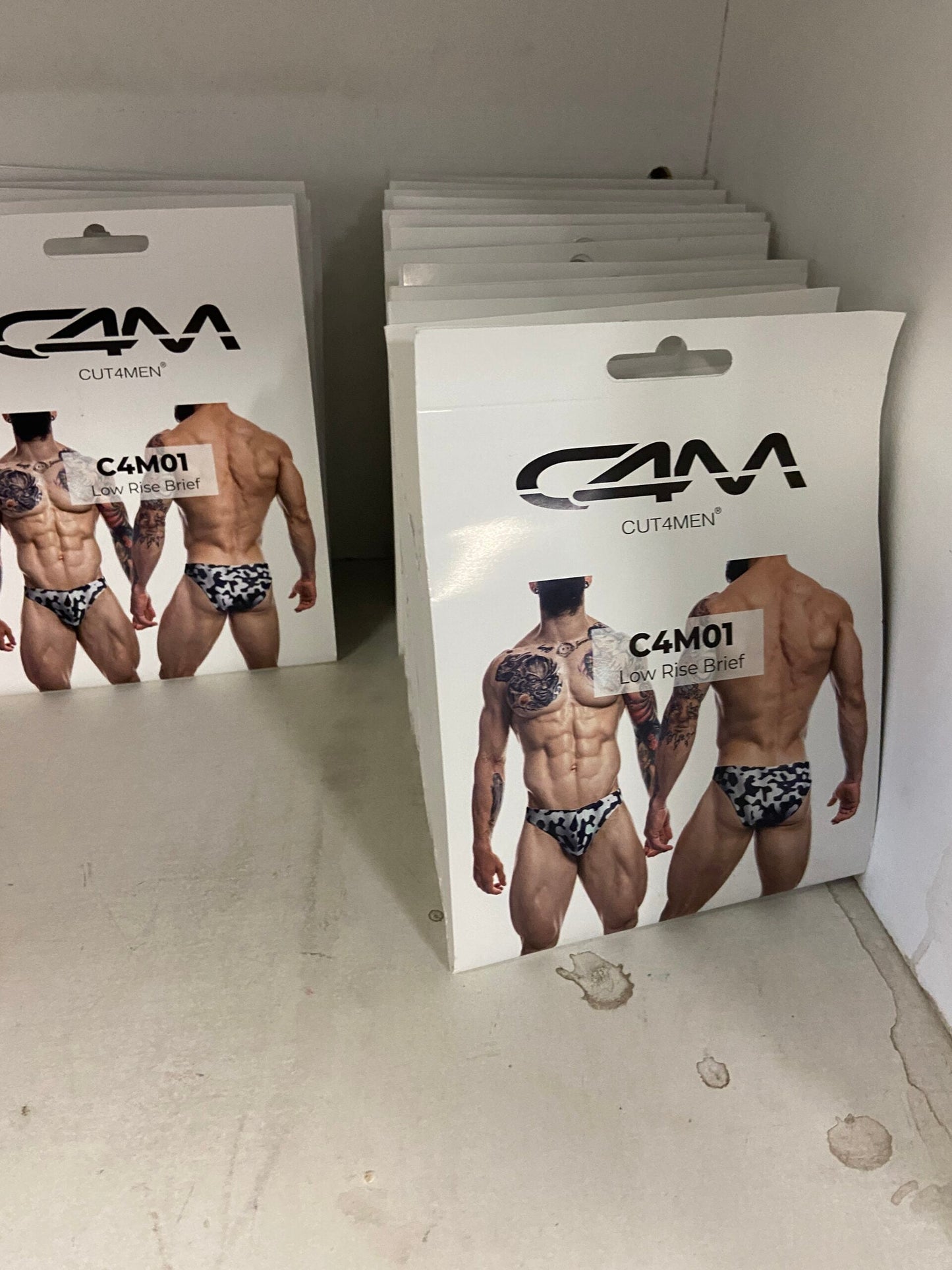 CUT4MEN - C4M01 - Low Brief Bikini Men Underwear - Shadowcamo - 4 Sizes - 1 Piece