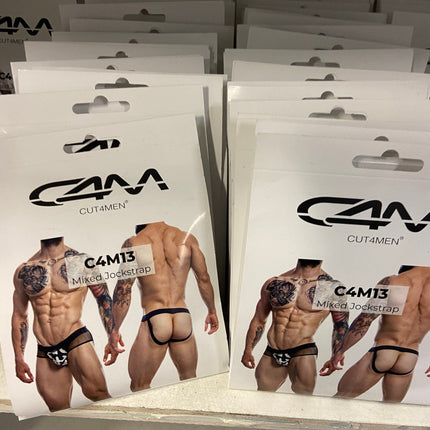 CUT4MEN - C4M13 - Jockstrap Men Underwear - 12 Pieces - 3 Colours - 4 Sizes - 1 Piece