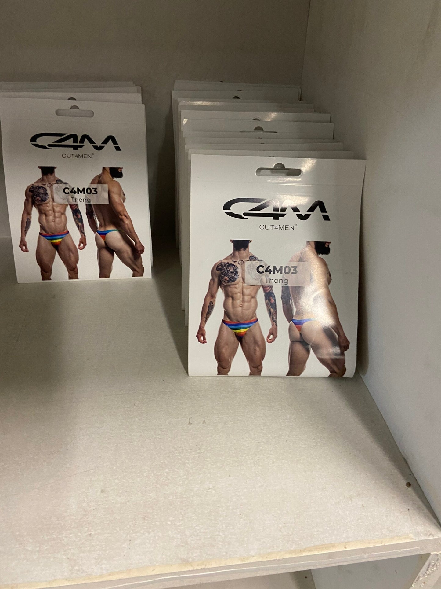 CUT4MEN - C4M03 - Classic Thong Men Underwear - 16 Pieces - 4 Colours - 4 Sizes - 1 Piece