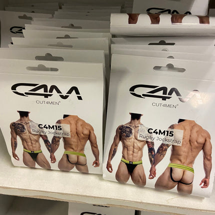 CUT4MEN - C4M15 - Rugby Jockstrap Men Underwear - 12 Pieces - 3 Colors - 4 Sizes -1 Piece