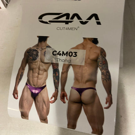 CUT4MEN - C4M03 - Thong Men Underwear - Pink Sky - 4 Sizes - 1 Piece