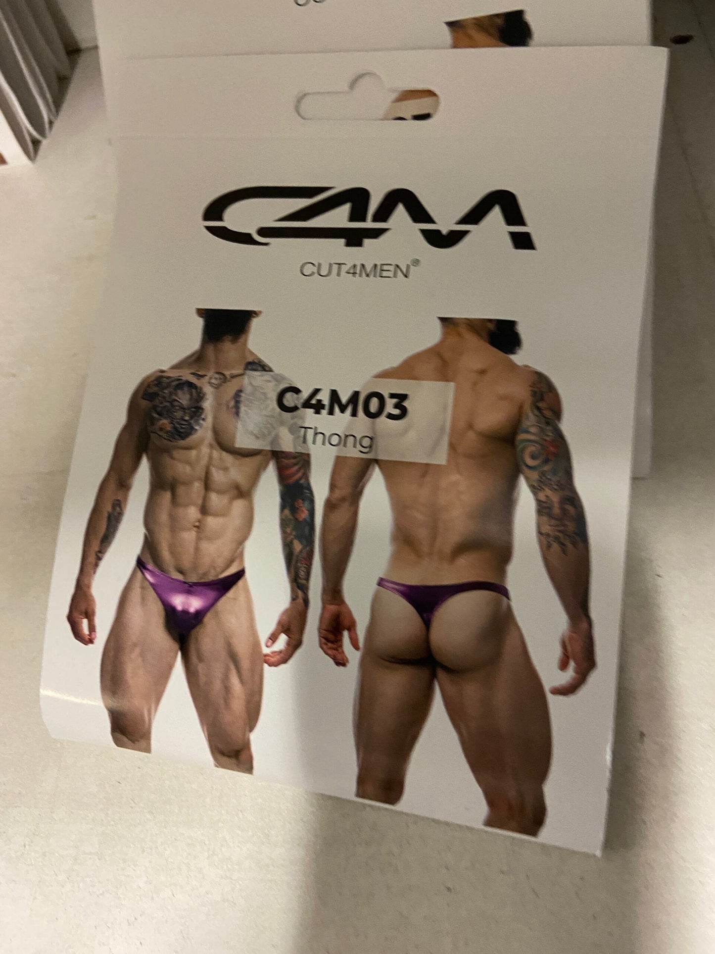 CUT4MEN - C4M03 - Classic Thong Men Underwear - 16 Pieces - 4 Colours - 4 Sizes - 1 Piece