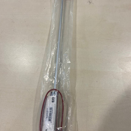 Zware Metalen Zweep - Rood Leer - 56 cm