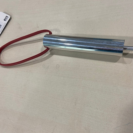 Zware Metalen Zweep - Rood Leer - 56 cm