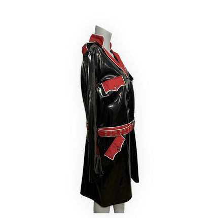 Fashion World - Lacquer black Long Jacket - Size XL - LL120 