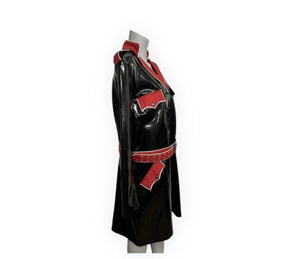 Fashion World - Lacquer black  Long Jacket - Size XL - LL120