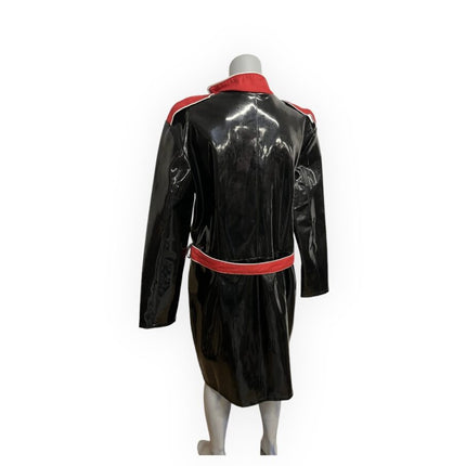Fashion World - Lacquer black Long Jacket - Size XL - LL120 