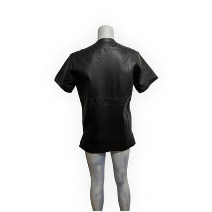 Fashion World - leather shirt with strings -  Size XL - LL146