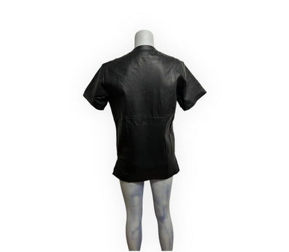Fashion World - Leather shirt with strings -  Size L - LL146