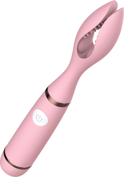 Power Escorts - BR164 - Couple Pleasure - Couple Vibrator - Rechargeable - Silicone - 19 × 2.75 CM - Pink
