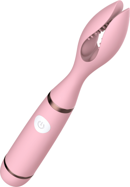 Power Escorts - BR164 - Couple Pleasure - Couple Vibrator - Rechargeable - Silicone - 19 × 2,75 CM - Pink