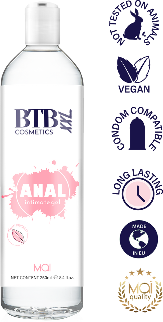 BTB Cosmetics Vegan Anal Relax Water Based Lubricant XL 250 ML - LT2382