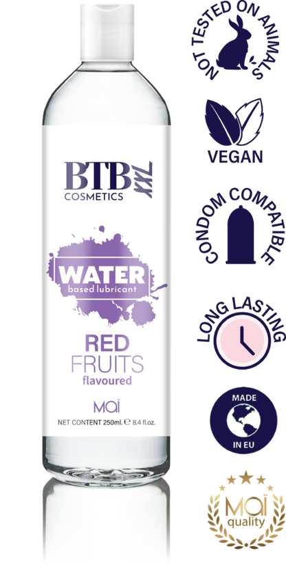 BTB Cosmetics Vegan Red Fruits Water Based Lubricant 250 ML - LT2416