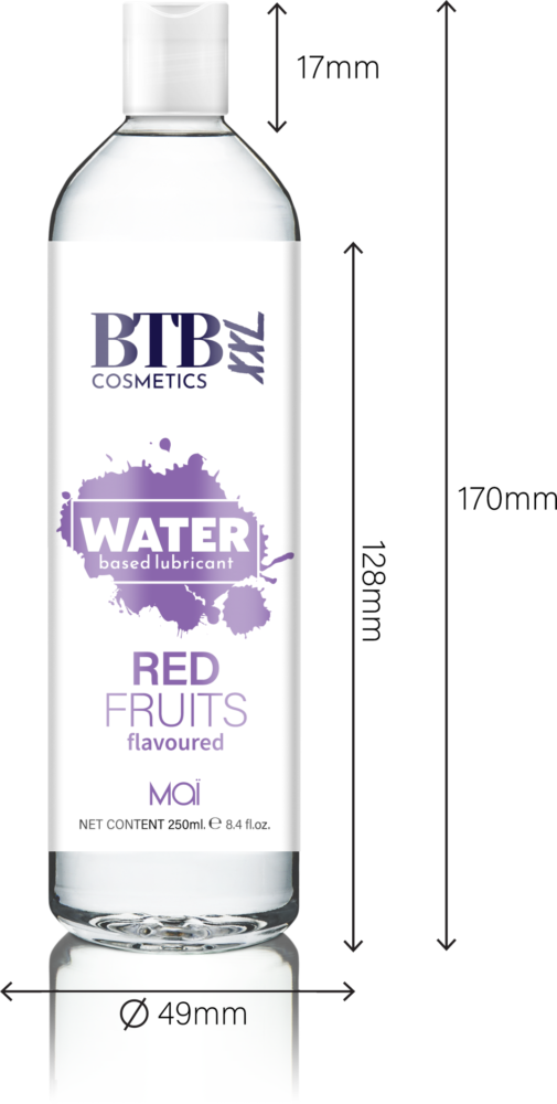 BTB Cosmetics Vegan Red Fruits Water Based Lubricant 250 ML - LT2416