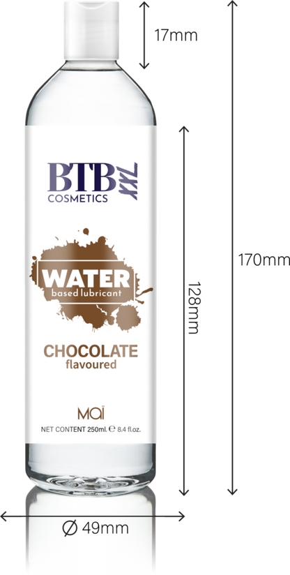 BTB Cosmetics Vegan Chocolate Water Based Lubricant 250 ML - LT2417