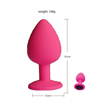 Power Escorts - BR134 - Silicone Butt Plug - Pink - 3 Pack - 6 Colors