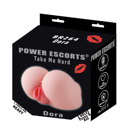 Power Escorts - BR264 - Take me Hard Dora - Pussy &amp; Ass Masturbator - 1.1 KG - Flesh