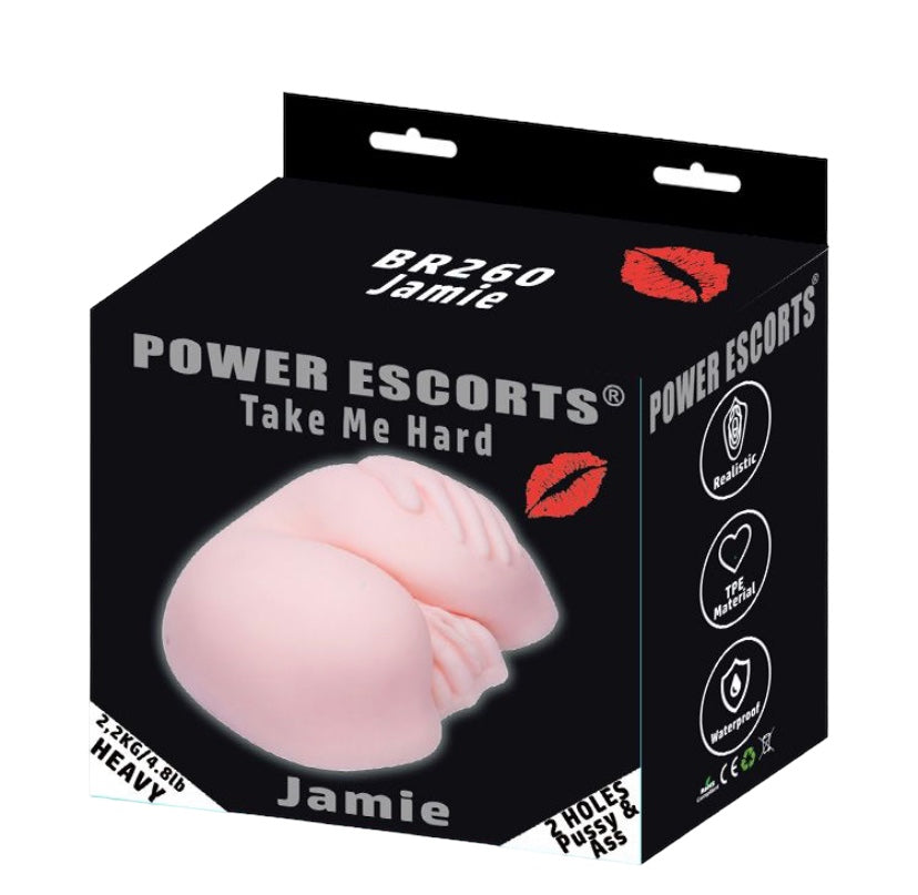 Power Escorts - BR260 - Take me Hard Jamie - Pussy &amp; Ass Masturbator - 2.2 KG - Flesh