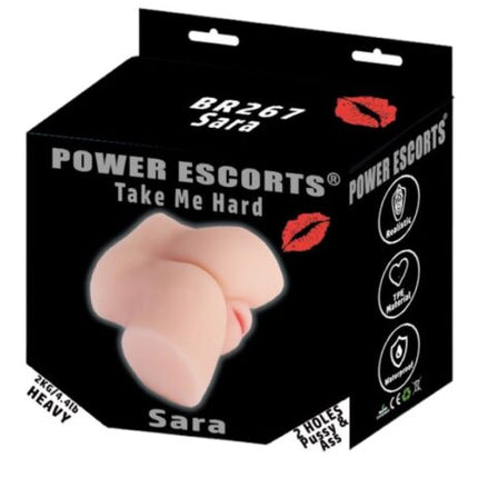 Power Escorts - BR267 - Take me Hard Sara - Pussy & Ass Masturbator - 2 KG - Flesh
