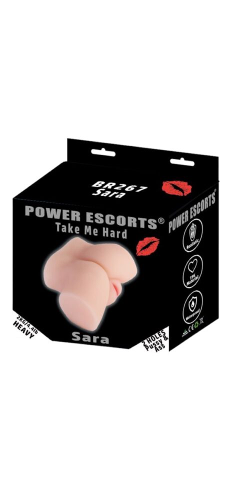 Power Escorts - BR267 - Take me Hard Sara - Pussy &amp; Ass Masturbator - 2 KG - Flesh
