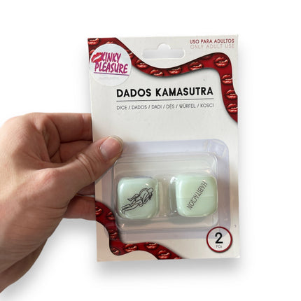 Sex Dice Stands 2 pieces - GLOW IN THE DARK