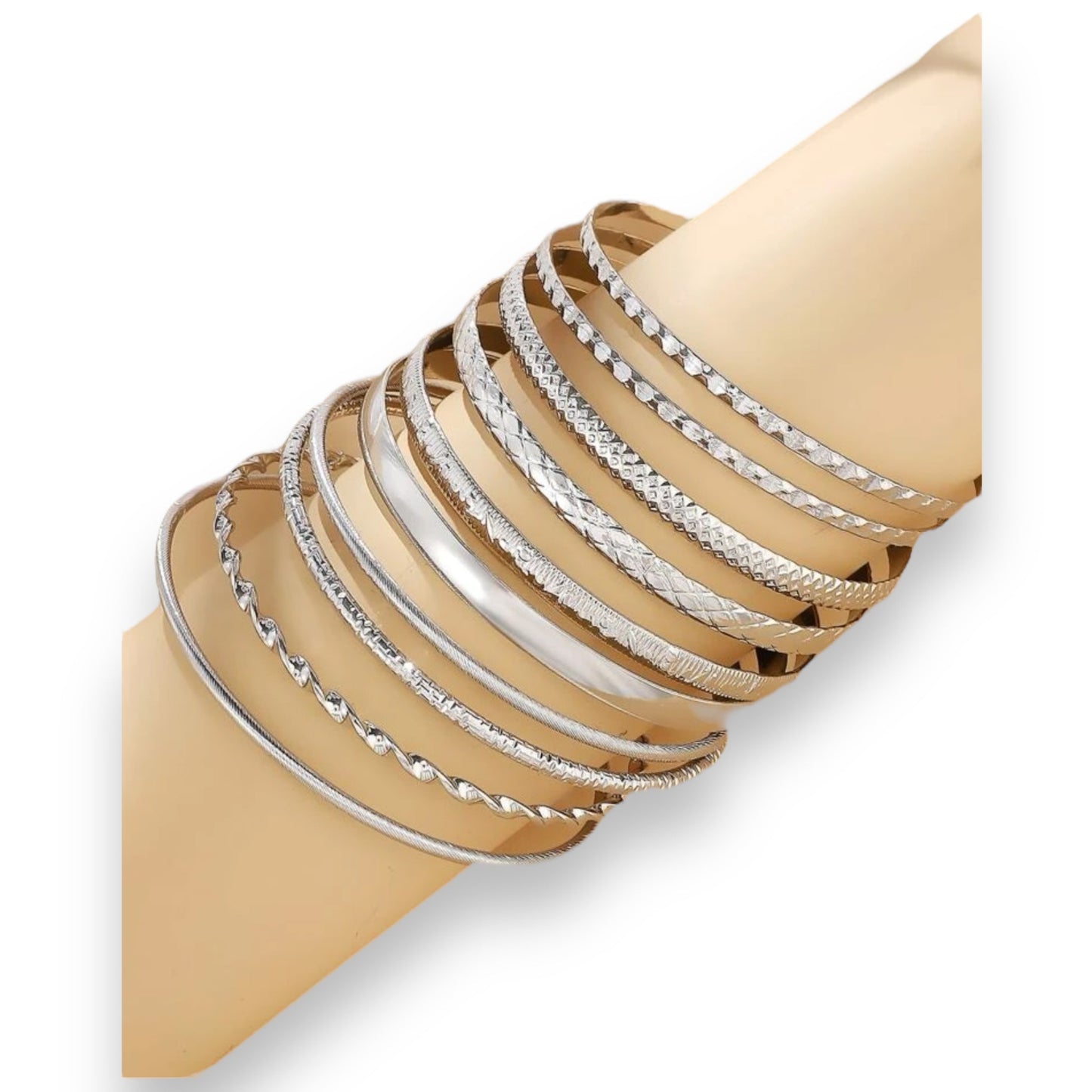 Boho-Chique Armbanden Set van 10 Stuks Verkrijgbaar in Het Goud & Zilver
