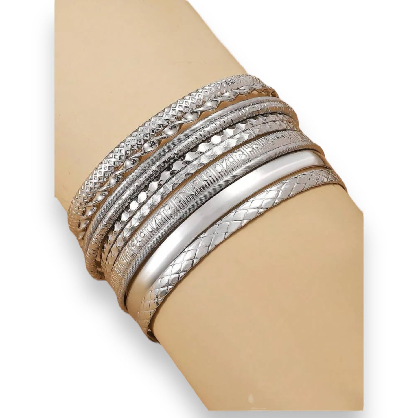 Boho-Chique Armbanden Set van 10 Stuks Verkrijgbaar in Het Goud & Zilver