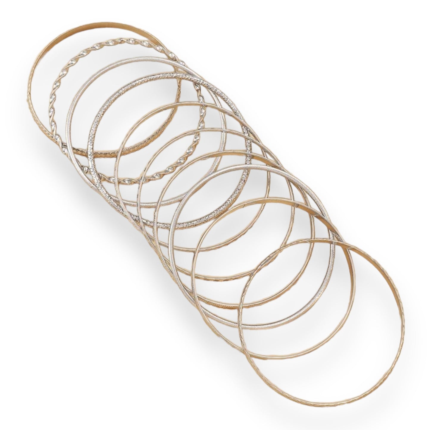 Boho-Chique Armbanden Set van 10 Stuks Verkrijgbaar in Het Goud & Zilver