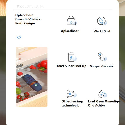 Bescherm jezelf tegen voedselvergiftiging met de Draagbare Groente Purifier Desinfecterende Capsule
