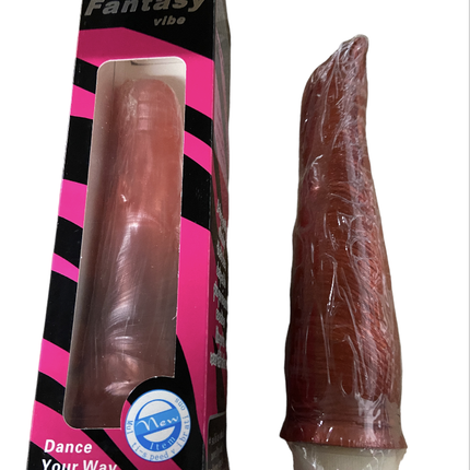 Fantasy Vibe Bordeaux Dolphin Vibrator - 16 cm