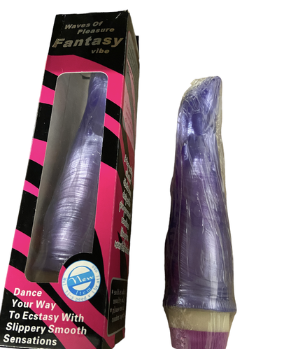 Fantasy Vibe Purple Dolphin Vibrator - 16 cm