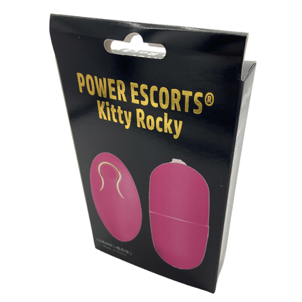 Power Escorts - BR167 - Kitty Rocky - Trendy Remote Egg - 7,4 × 3,2 CM - Pink