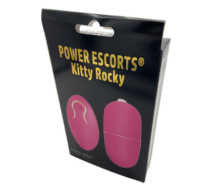 Power Escorts - BR167 - Kitty Rocky - Trendy Remote Egg - 7,4 × 3,2 CM - Pink